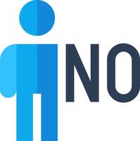 No logo with a man standing in front of it vector