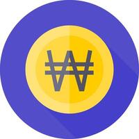 A flat icon with the symbol for w vector