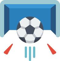 Soccer ball icon with a goal and a ball vector