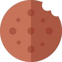 A cookie with a bite taken out of it vector