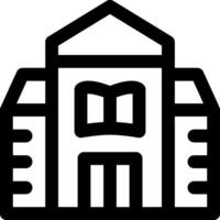 A black and white image of a building vector
