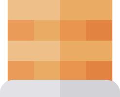 A brick wall with a brick in the middle vector