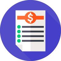 A checklist with dollar sign and check marks vector
