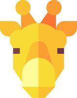 A giraffe head with a crown on its head vector