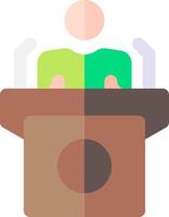 Speaker icon with microphone and speaker vector