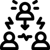 A group of people with a light bulb above them vector