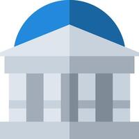 A building with a blue dome on top vector