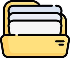 File folder icon vector