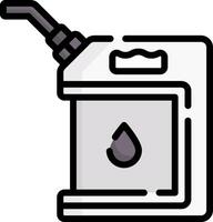A gas can with a drop of oil on it vector