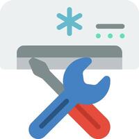 A wrenet and a wrench are holding a computer vector
