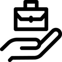 A hand holding a briefcase and a hand holding a briefcase vector