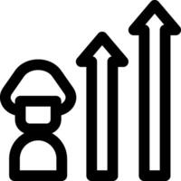 A mushroom and a graph with arrows vector
