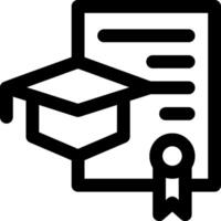 A black and white image of a graduation cap and diploma vector