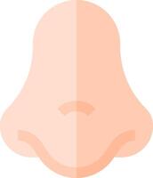 A cartoon nose with a long nose vector