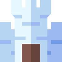 A castle with a door and a window vector