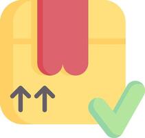 A yellow envelope with a green tick and a red arrow vector