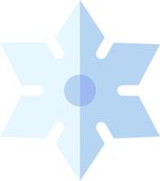 A blue snowflake with a white center vector