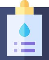 A bottle of water with a drop of water on it vector