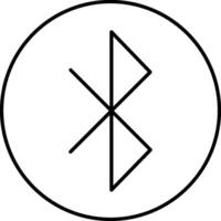 A black and white image of a symbol with a b and an arrow vector
