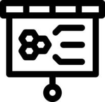 A black and white icon of a projector vector