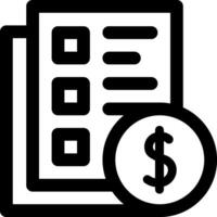 A check and dollar coin icon vector
