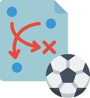 A soccer ball and a document with arrows vector