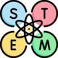 Stem science logo vector