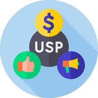 Usps are the most important part of your website vector