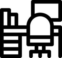 Office chair icon vector