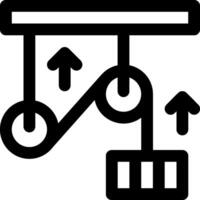 A black and white icon of a machine vector