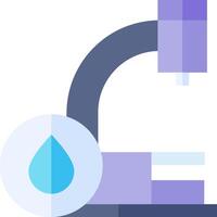 A microscope with a drop of water on it vector