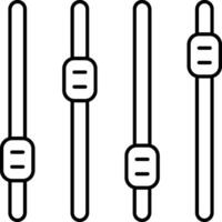 A set of four wires with different colors vector