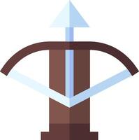 An arrow pointing up and down on a wooden post vector