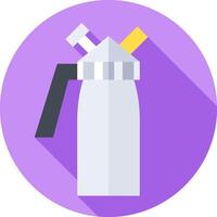 A flat icon of a can of spray paint vector