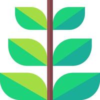 A green plant with leaves on it vector