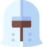 A knight helmet with a blue background vector