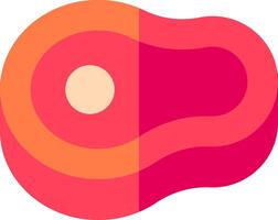 A pink and orange logo with a circle in the middle vector