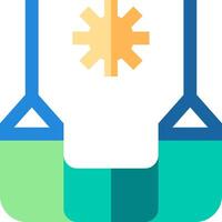 A swing with a sun on it vector