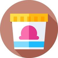 Ice cream icon in flat design vector