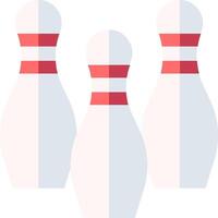 Bowling pins and ball on a white background vector
