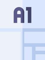 The a1 logo is shown on a white background vector