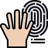 A hand with a finger in front of a maze vector