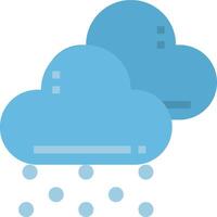Clouds with rain drops on them vector