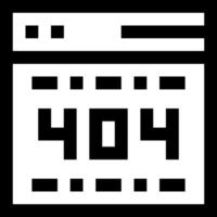404 error page icon vector