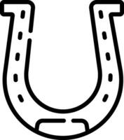 A horseshoe icon on a white background vector