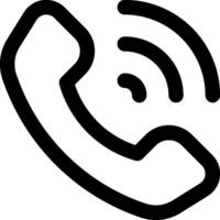 A phone icon with a phone receiver and a phone icon vector