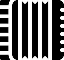 An accordion icon on a white background vector