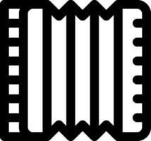 An accordion icon on a white background vector