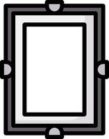 A square frame with a white background vector