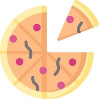 A slice of pizza with pepperoni and cheese vector